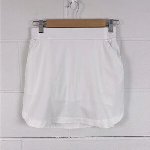 Calia infinity mid rise white skort